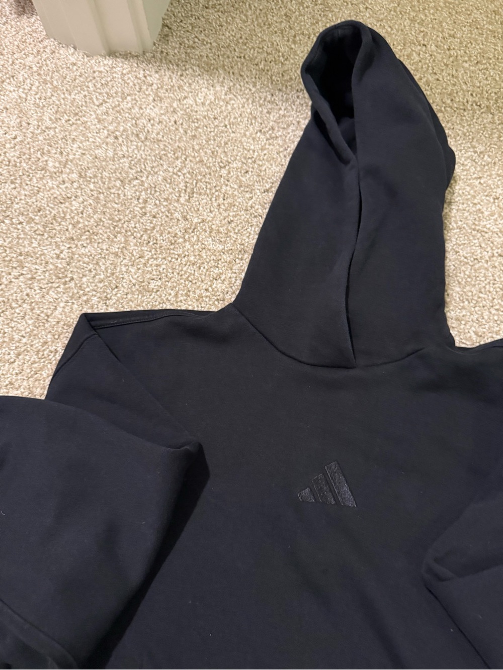 Adidas all SZN Black Hoodie with Subtle Logo